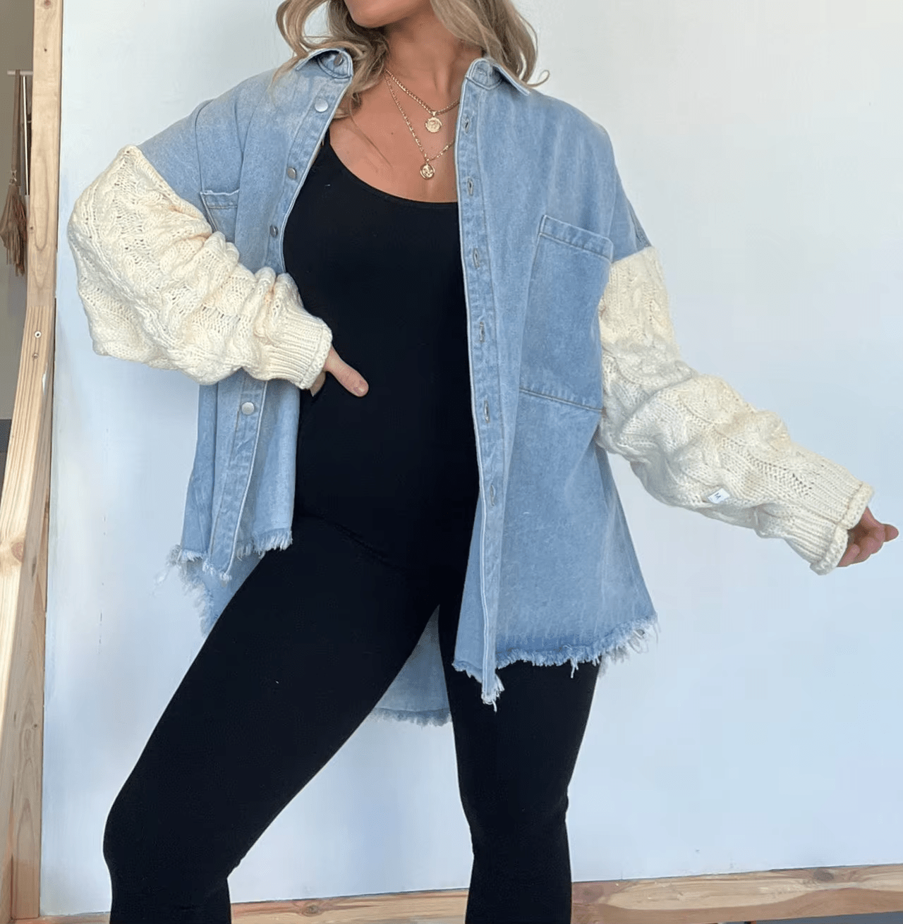 Canyon Denim Knit Shacket