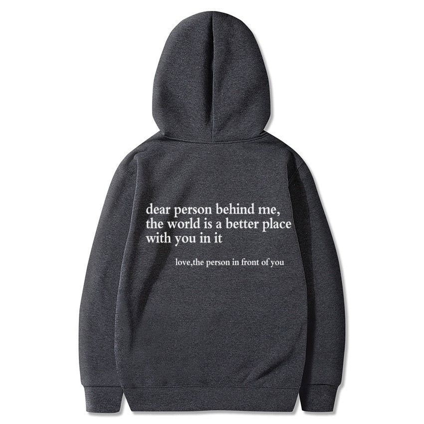 Damsel™ "Dear Person Behind Me" Inspirational Hoodie