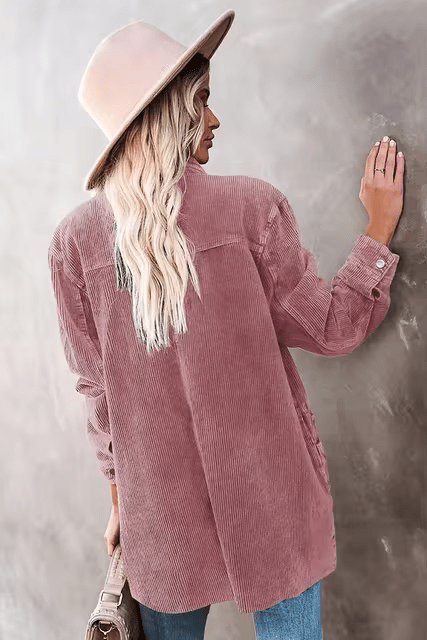 Rustic Charm Corduroy Shacket