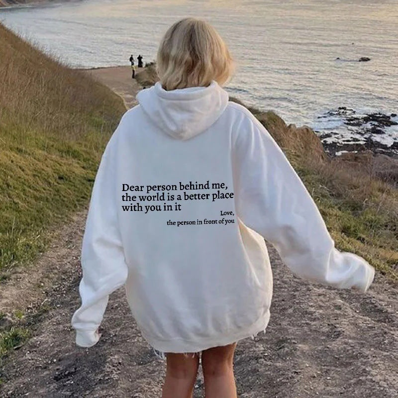 Damsel™ "Dear Person Behind Me" Inspirational Hoodie