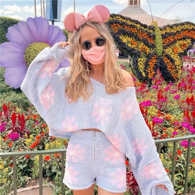 Blossom Lounge Knitted Set