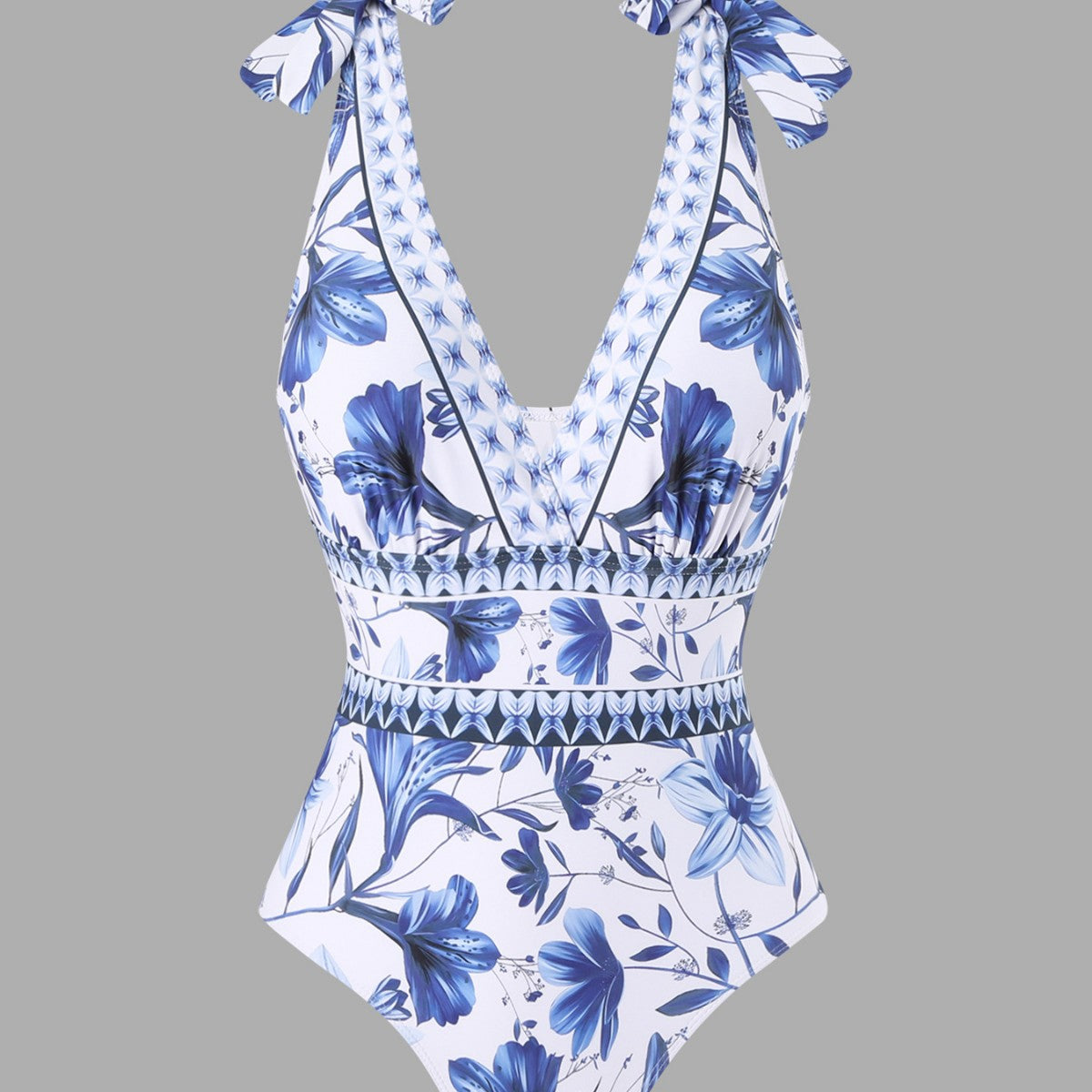 Santorini Bloom Swimsuit Set