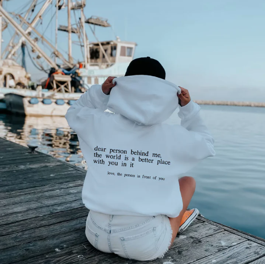 Damsel™ "Dear Person Behind Me" Inspirational Hoodie