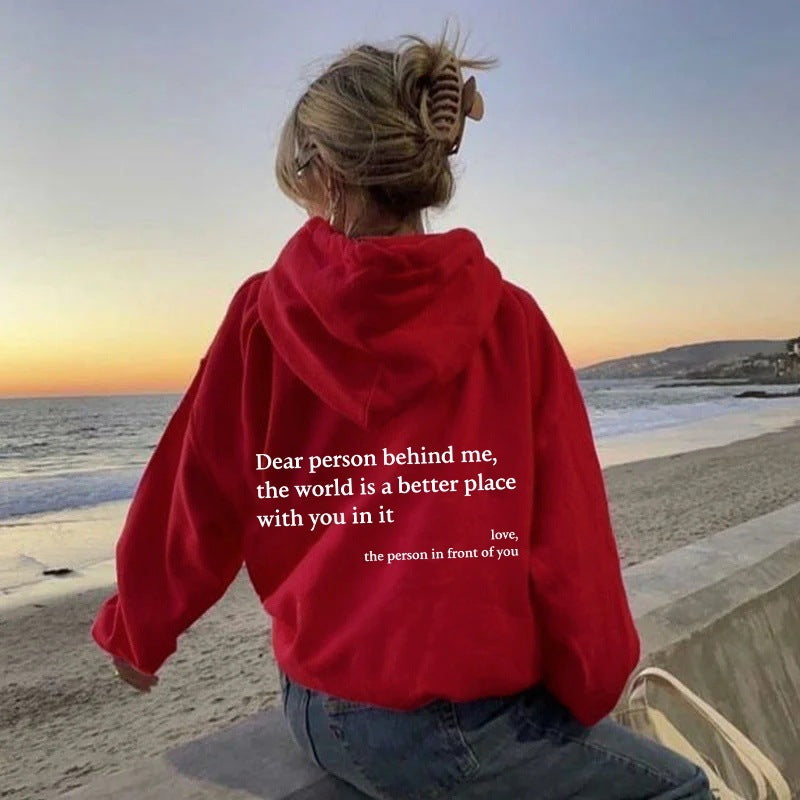 Damsel™ "Dear Person Behind Me" Inspirational Hoodie