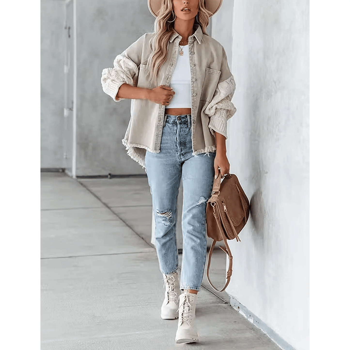 Canyon Denim Knit Shacket