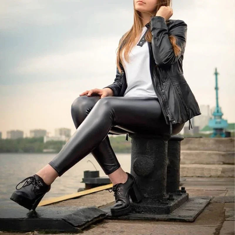 Damsel Luxe PU Leather Leggings