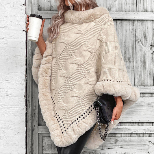 Velvet Drift Pullover Poncho